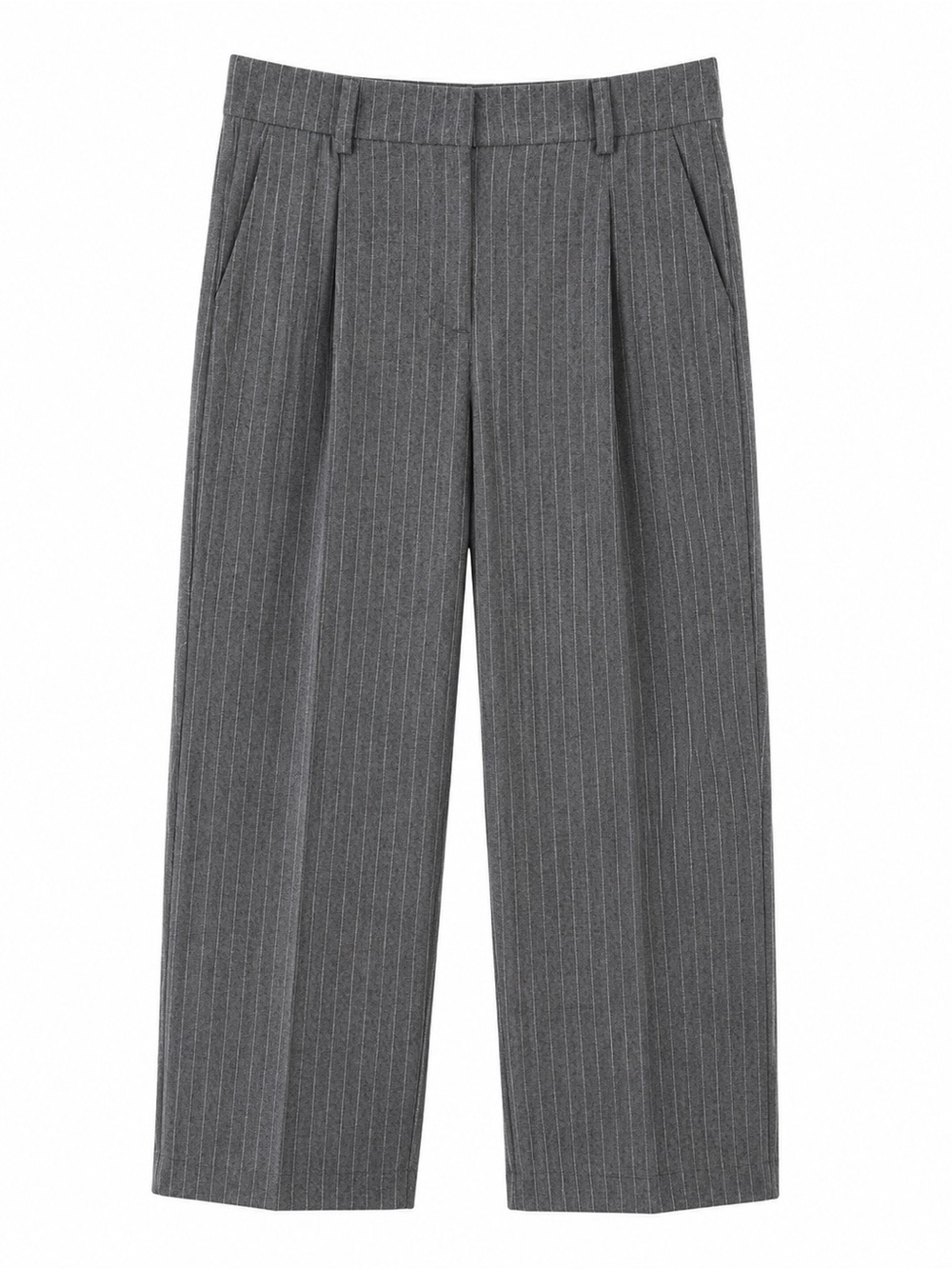 Tommy Hilfiger New With Tags Grey Pinstripe Pleated Trousers Size XS